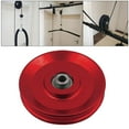 thumbnail image 1 of Universal Aluminum Wheel Gym Accessory for Fitness Equipment , Red, 110mm, 1 of 8
