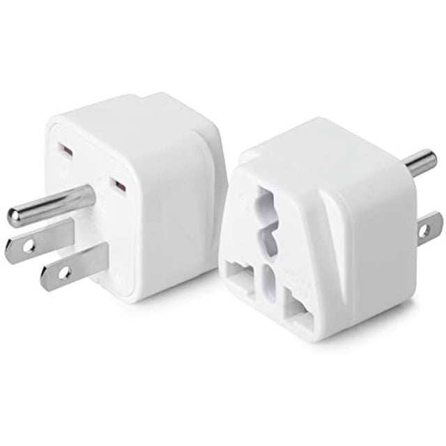 Us Input Plug Universal to American Outlet Plug Adapter, 2 Pack, Canada Universal ...