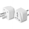 thumbnail image 1 of Universal to American Outlet Plug Adapter, 2 Pack, Canada Universal Travel Plug Adapter, 2 pc, UK to US Adapter, US Plug Adapter, US Travel Adapter, Plug Converter, Universal Travel Adapter, 1 of 8