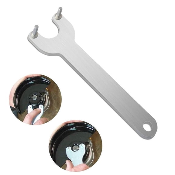 Universal Angle Grinder Spanner Wrench, Heavy Duty Carbide Steel Key Tool for Grinding Disc Replacement