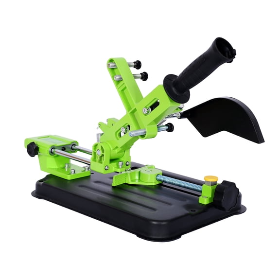 Universal Angle Grinder Stand - Upgraded Cast Iron Base Adjustable Cutting Angle Sliding Handle Bracket for 100 125 Angle Grinder