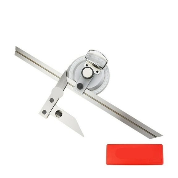 Universal Angle Ruler Carbon steel Protractor Angle Measuring Instrument Magnifying Glass ,Water-Proof & Dust Resistant