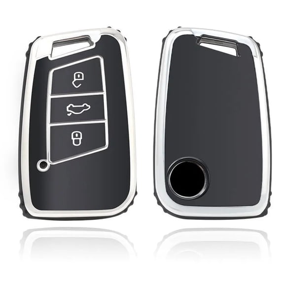 Universal Anti-Scratch Car Key Cover for 5-Key Edge Keys, Durable Plastic Key Fob Case with Secure Grip for Keyless Entry Protection