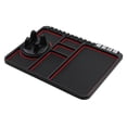 thumbnail image 1 of Universal Anti-Slip Car Dashboard Mat with Phone Holder – Multi-Functional Organizer Pad for Phones, Sunglasses, Keys, and Daily Essentials - Red, 1 of 1