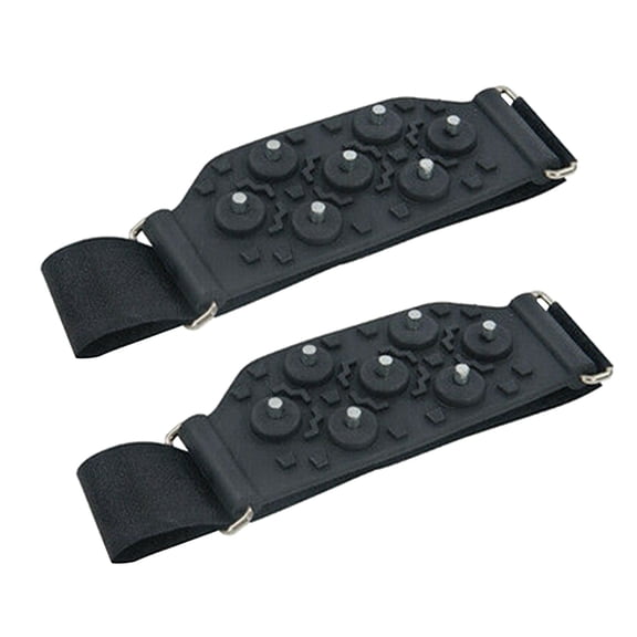 Universal Anti-Slip Ice Grippers for Shoes and Boots Durable Traction Cleats for Snow, Ice, and Mud Adjustable Fit