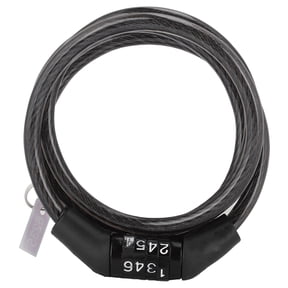 Universal Anti-Theft Bicycle Cable Lock, Heavy Duty Steel Bike Security Chain with Secure 4-Digit Combination, Ideal for Mountain Bikes and Cycling Gear