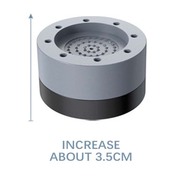 Universal Anti-Vibration Washing Machine Leveling Pads – Heavy-Duty Adjustable Height Base for All Washers (Top/Drum Load), Non-Slip Rubber Shock Absorbers with Tool-Free Installation A