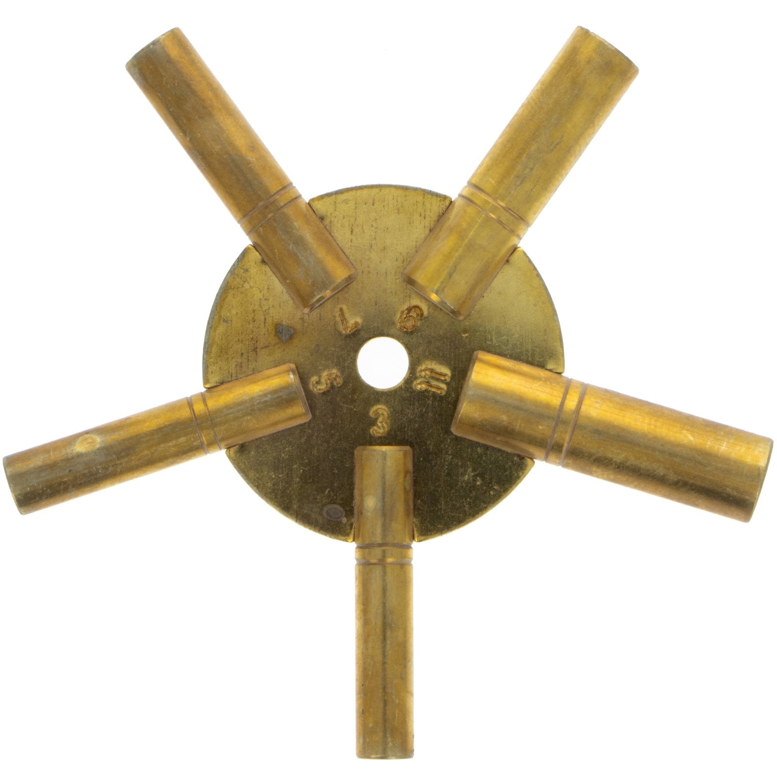 Universal Antique Grandfather Clock Key, Brass Winding Keys (Odd