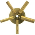 Universal Antique Grandfather Clock Winding Key, Brass 5Way Mechanical Keys (Even)