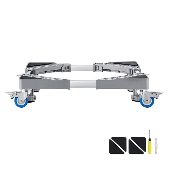 Universal Appliance Stand with Locking Wheels, 400 lb Capacity Adjustable Base for Washer, Dryer, and Mini Fridge