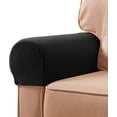 thumbnail image 1 of Universal Arm Covers for Recliner Set of 2, Checkered Design Stretch Sofa Protectors, Anti-Slip with Hook and Loop Tape, Pet Proof and Machine Washable, 1 of 6