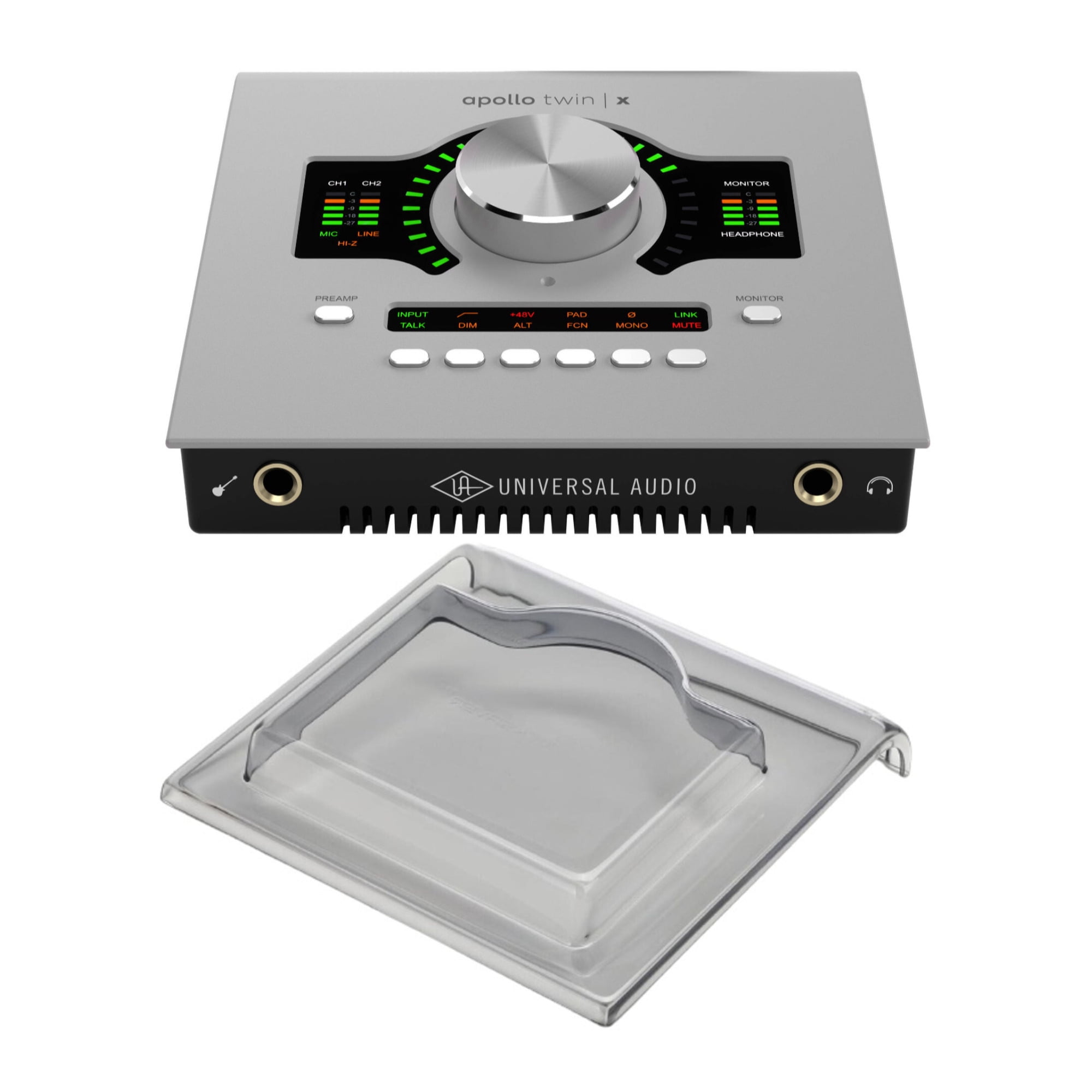Universal Audio Apollo Twin x Quad Gen 2 Essentials+ Audio Recording Interface with Clear Cover Bundle