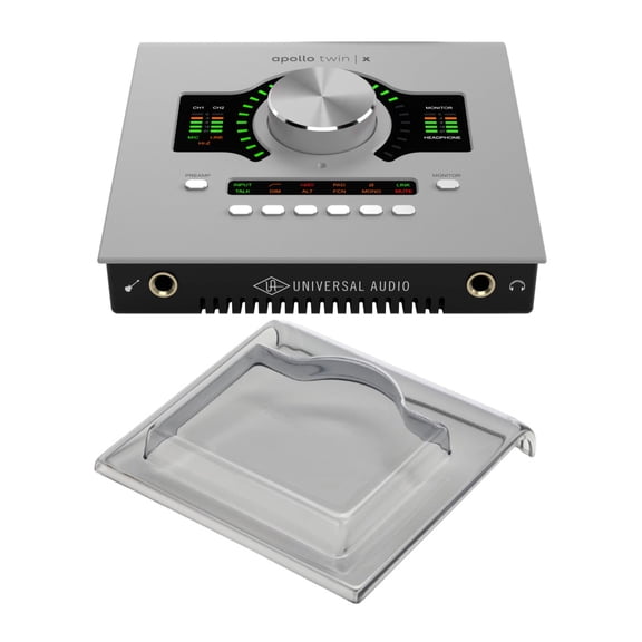 Universal Audio Apollo Twin x Quad Gen 2 Essentials+ Audio Recording Interface with Clear Cover Bundle