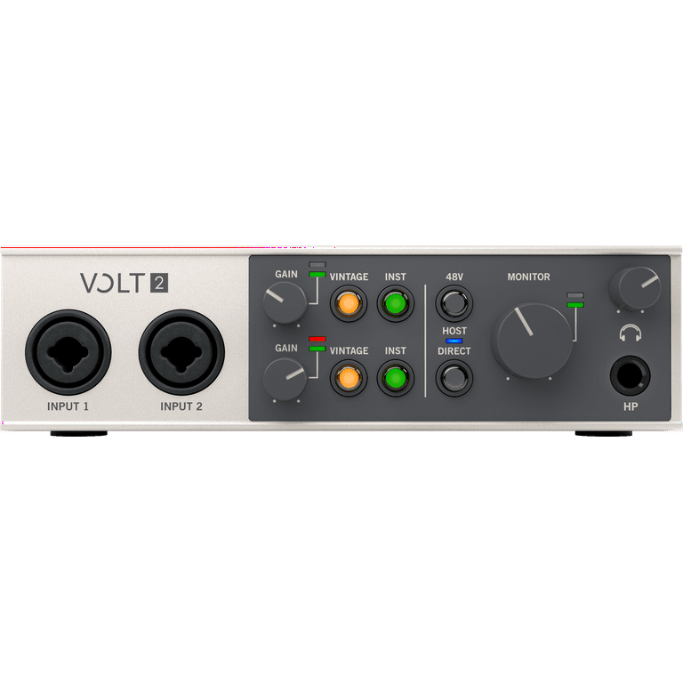 Universal Audio Volt 2 USB Audio Interface for PC Music, MIDI