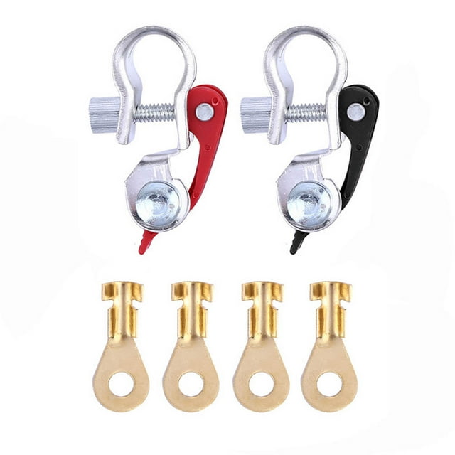 Universal Auto Car Battery Negative Positive Terminal Clamp Clip Brass