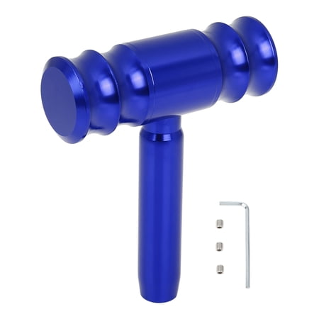 Universal Auto T-Handle Shift Lever Knob Shifter Replacement Blue