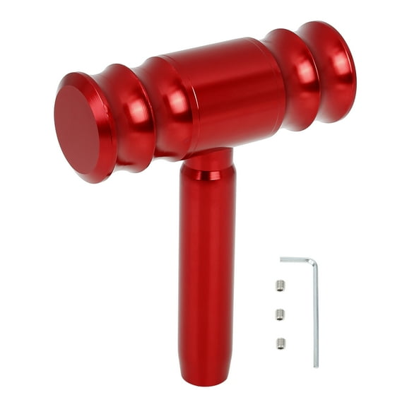 Universal Auto T-Handle Shift Lever Knob Shifter Replacement Red