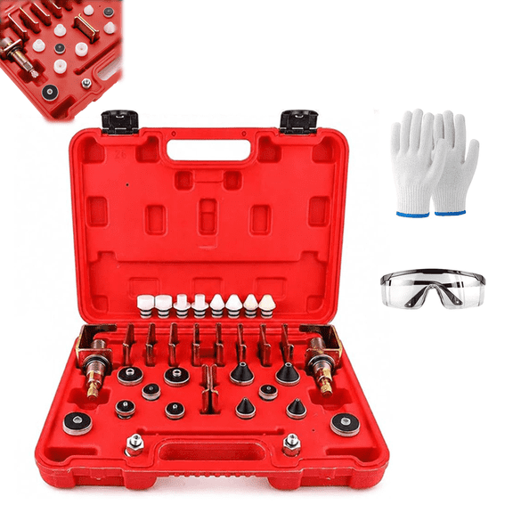 Universal Automotive AC Leak Detector Kit, Precision Adapters, Car AC Pressure Tester for Pipes, Condensers, Evaporators, 1pc