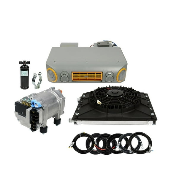 Universal Automotive Auto Electric Air Conditioning ,Compressor 12V 24V For Car Van Classic Single Cooler A/C Conditioner ,Efficient Cooling