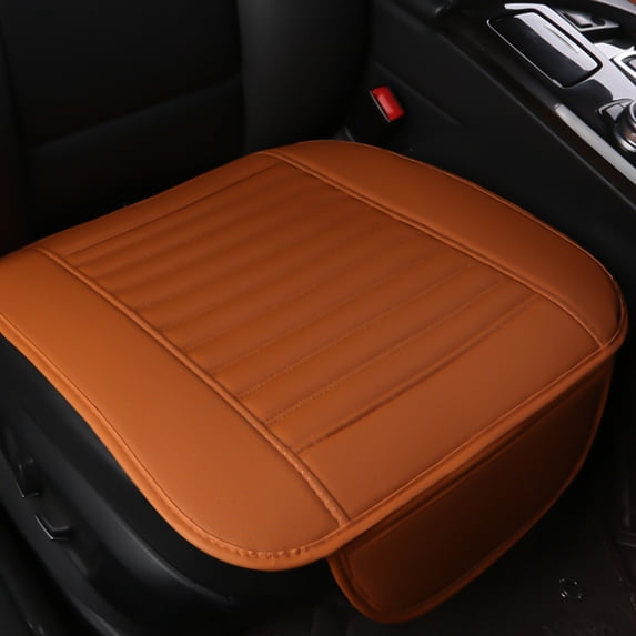 Universal Automotive Seat Protector, Front Seat Cover, Breathable Faux Leather Pad Cushion with Non-Slip Design for Cars, 1-Piece