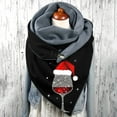 thumbnail image 1 of Universal Autumn Winter Warm Scarf Printed Elegant Double Layer Buckle Soft Comfortable Scarf Winter Scarf for Women Cold Weather Womens Silk Head Scarves Peach Blanket Scarf Men's Scarves Blanket, 1 of 4