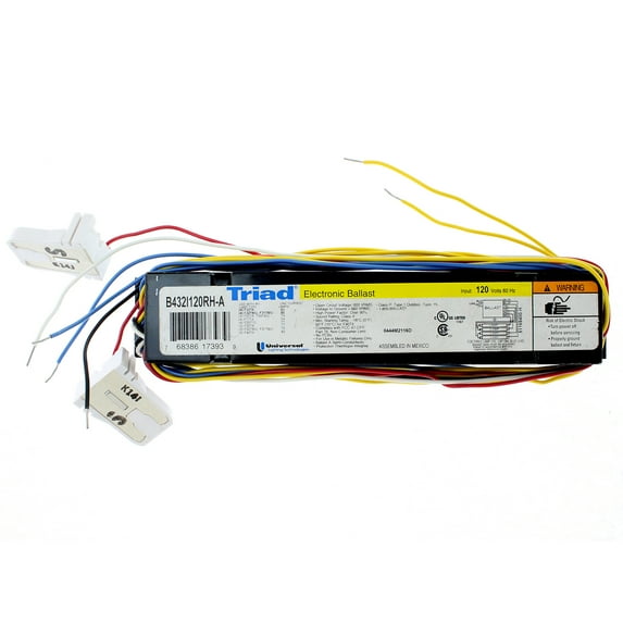 Universal B432I120RH-A HPF Electronic Ballast, 4 Lamp, 32W T8, F32T8, 120V