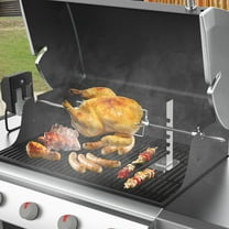 Universal BBQ Rotisserie Grill Kit for Most 2- to 6-Burner Grills - Upgraded 120V 4W Motor with 28" Spit Rod and 2 x 4 Forks