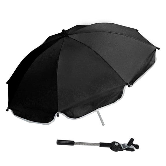 Universal Baby Children Pram Pushchair Windproof Resistant Umbrella Canopy Portable Can Be Bent Freely , Black, 70cm