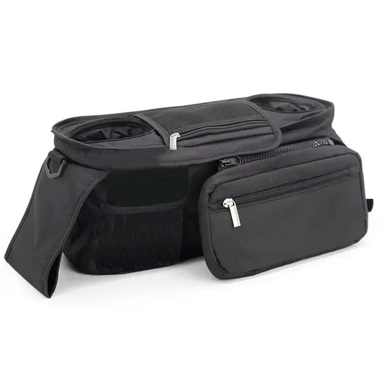 WUUTER Universal Stroller Organizer - With Insulated Cup Holder, Detachable Phone Bag, Waterproof, Fits Most Strollers