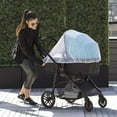 thumbnail image 1 of Universal Baby Stroller Net, Full Cover, Dense Mesh, Breathable, Fits Most Strollers, Joggers, Carriers, 100% Polyester, Odorless, Travel Storage Bag Included, 1 of 5