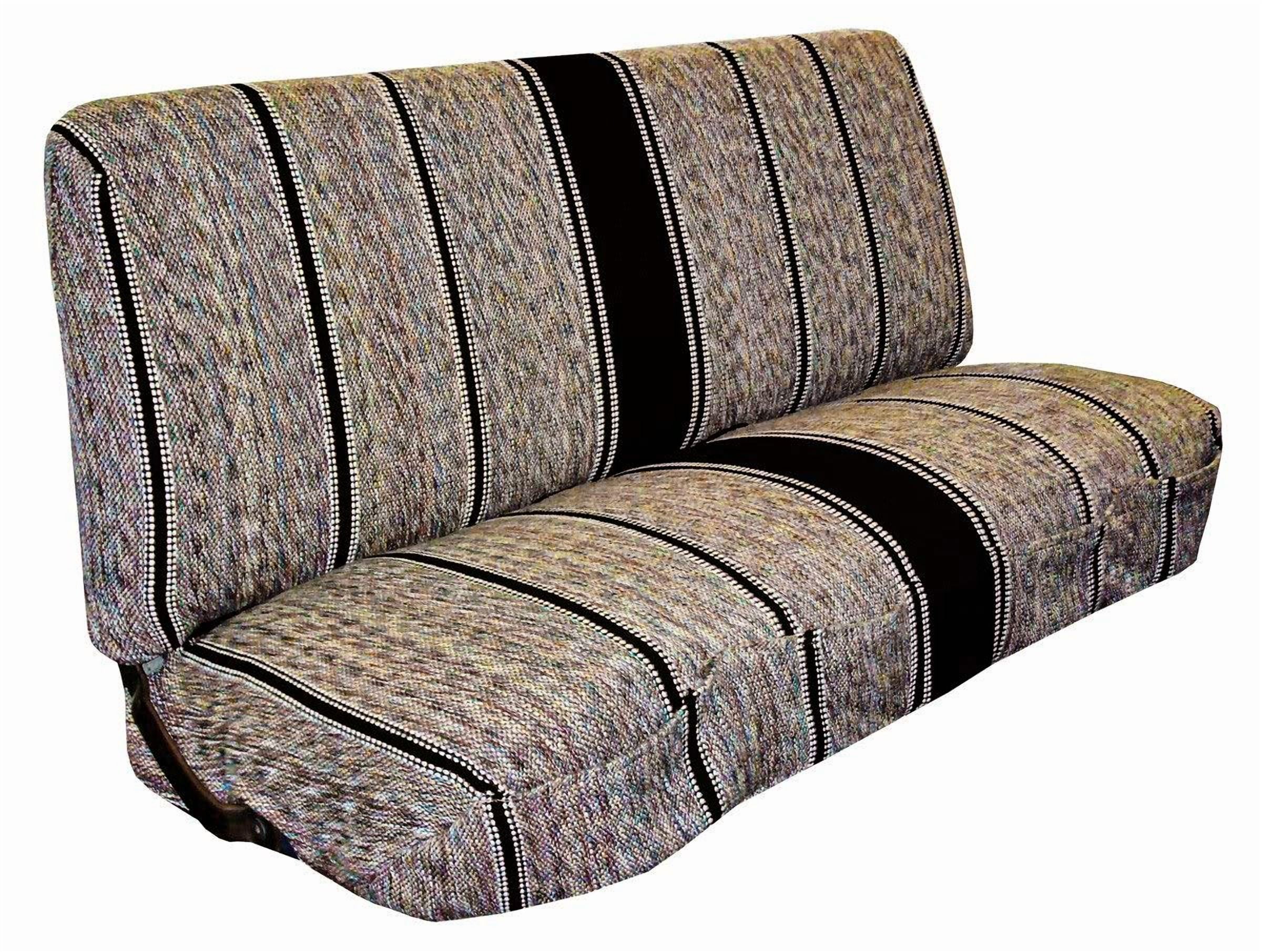 Universal Baja Saddle Blanket Bench Full Size Seat Cover Fits Ford, Chevrolet, Dodge, and Full Size Pickup Trucks (Red)