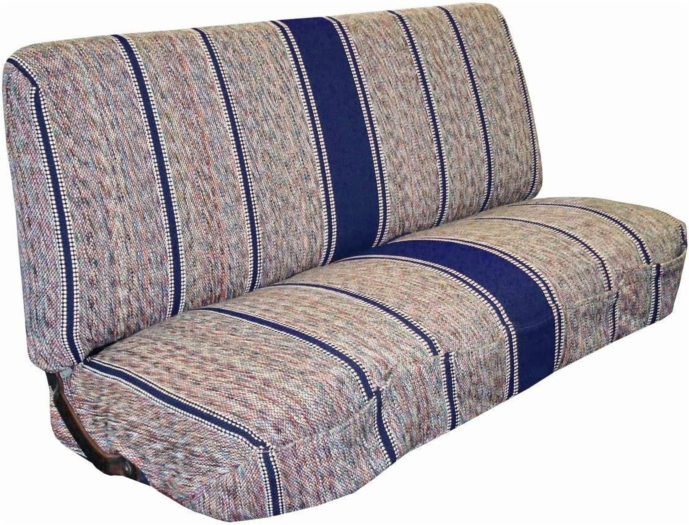 Universal Baja Saddle Blanket Bench Full Size Seat Cover Fits Ford, Chevrolet, Dodge, and Full Size Pickup Trucks (Red)