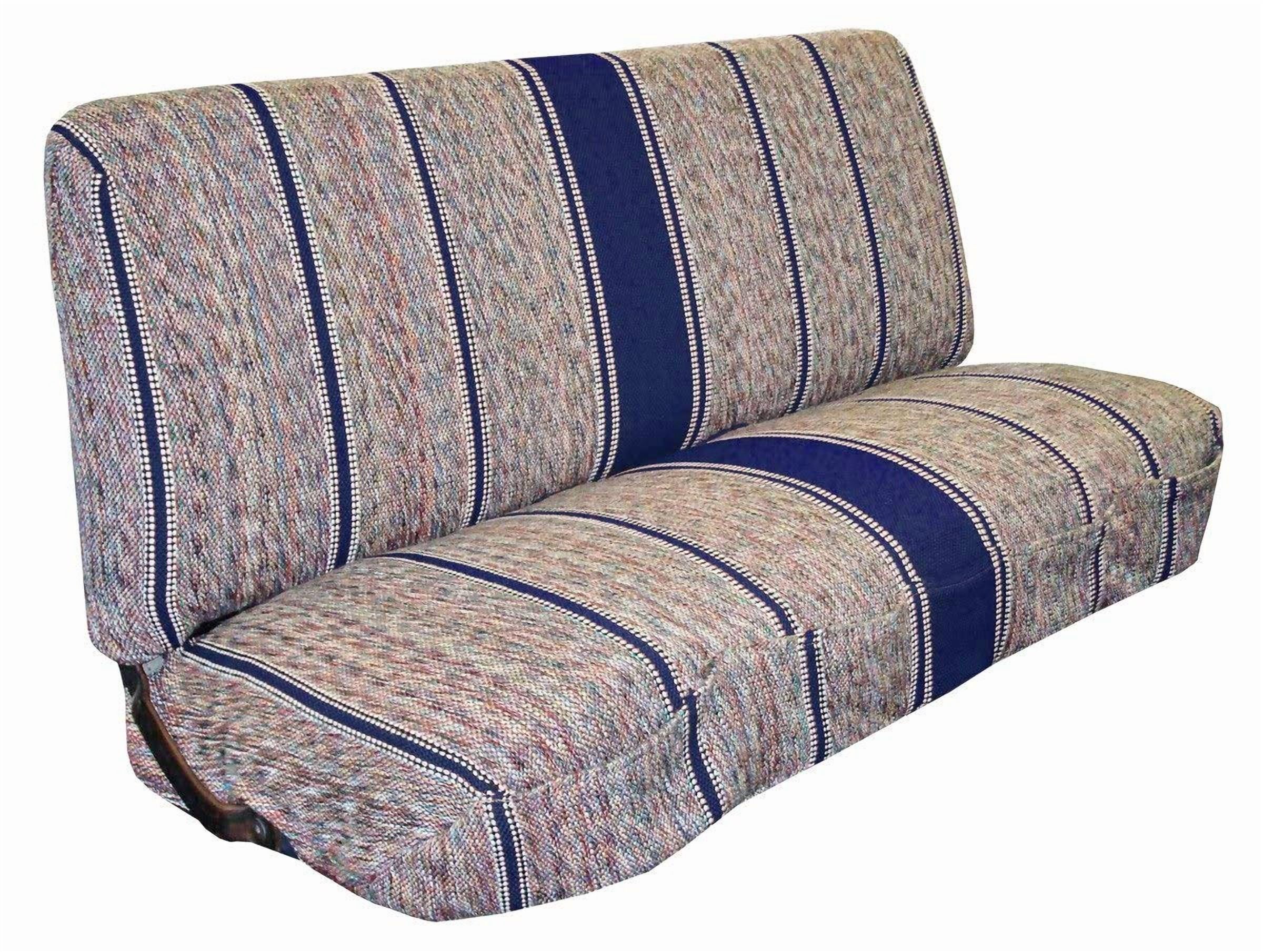 Universal Baja Saddle Blanket Bench Full Size Seat Cover Fits Ford, Chevrolet, Dodge, and Full Size Pickup Trucks (Red)