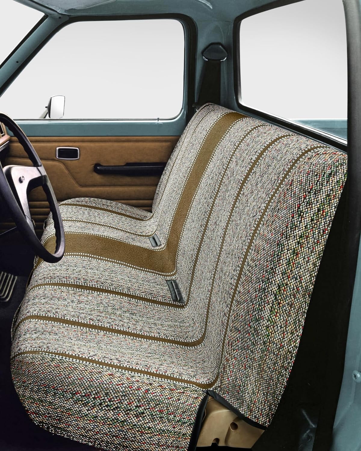 Universal Baja Saddle Blanket Bench Full Size Seat Cover Fits Ford, Chevrolet, Dodge, and Full Size Pickup Trucks