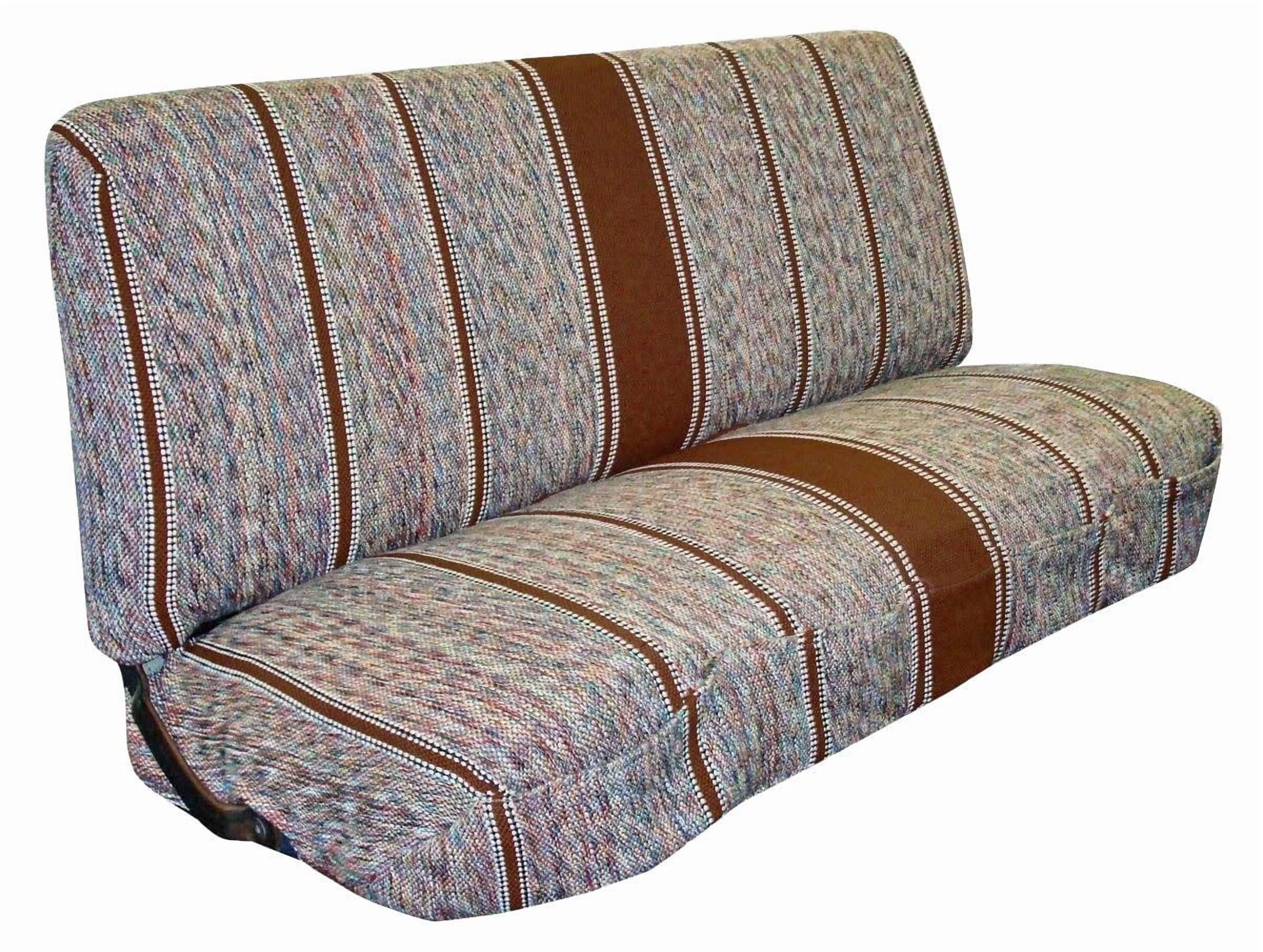 Universal Baja Saddle Blanket Bench Full Size Seat Cover Fits Ford, Chevrolet, Dodge, and Full Size Pickup Trucks (Red)