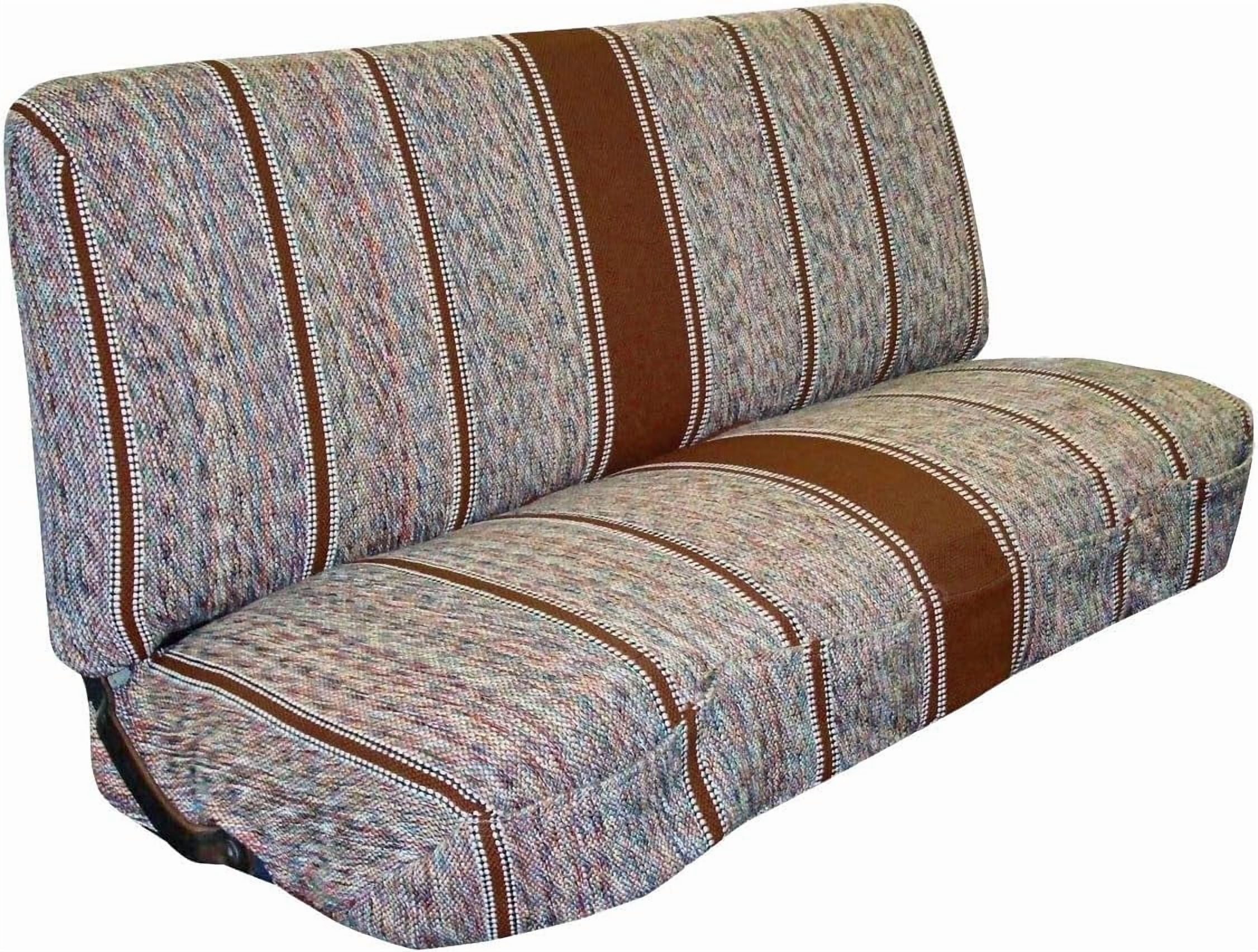 Universal Baja Saddle Blanket Bench Full Size Seat Cover Fits Ford, Chevrolet, Dodge, and Full Size Pickup Trucks (Red)
