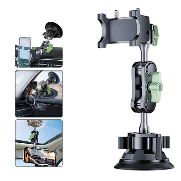 Universal Ball Head Arm Phone Holder Suction Cup Phone Mount 360 Rotation for Dashboard Windshield