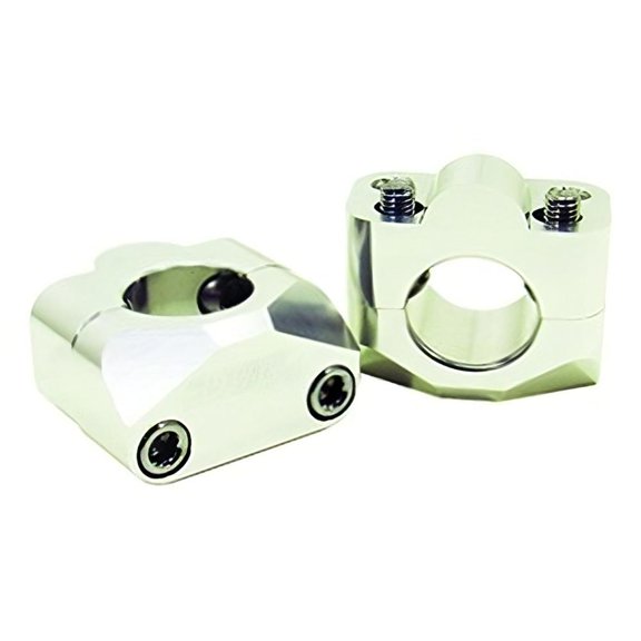 Universal Bar Mount Conversion Kit Compatible with Outlaw Racing 12036 OR-12036 7/8 to 1-1/8 Oversize Handlebar Riser Clamp CNC Billet Aluminum Motorcycle ATV