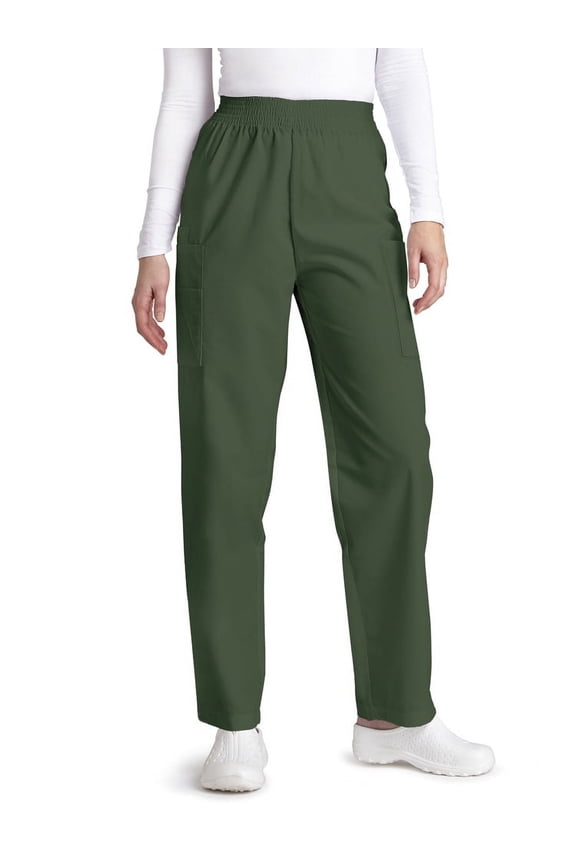 Universal Basics by Adar Women's Patch Pocket Cargo Scrub Pants