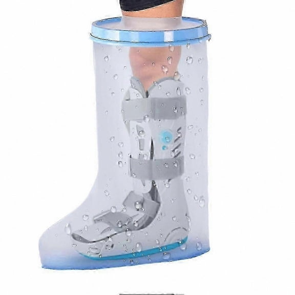 Universal Bath Leg Protector With LeakProof Barrier And Stable Traction Sole For Medical Casting
