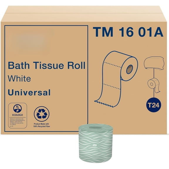 Universal Bath Tissue Roll, 2-Ply, 48 rolls, 500 sheets, TM1601A, White