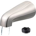 thumbnail image 2 of With Diverter SENTO Nickel Universal Bathroom Tub Spout With Diverter, Heavy Duty Durable Metal Bathtub Faucet Shower Diverter 4 Inches 1 2 Ips Inside Thread Matte Black Matte Black Tub Spout 2 of 10