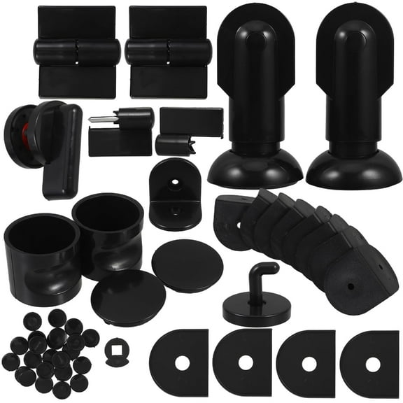 Universal Bathroom Partition Legs & Brackets Set Not Scratch Designs Support for Home Commercial Furniture Assembly