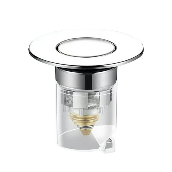 Universal Bathroom Sink Stopper with Hair Catcher, for 1 1 /4" ~1 1/2" Inch Drain Hole, Spring Core Bathtub Drain Cover, Pop Up Sink Plug Basin Drain Strainer