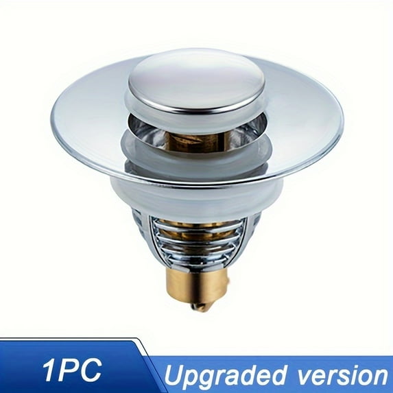 Universal Bathroom Sink Stopper Wash Basin Core Pop Up Bathroom Sink Plug Press