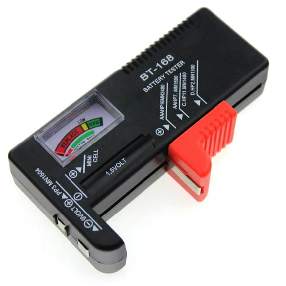Universal Battery Checker Battery Tester Capacity Check Tool for AA 9V 1.5V Button Cell Batteries Quickly Determine