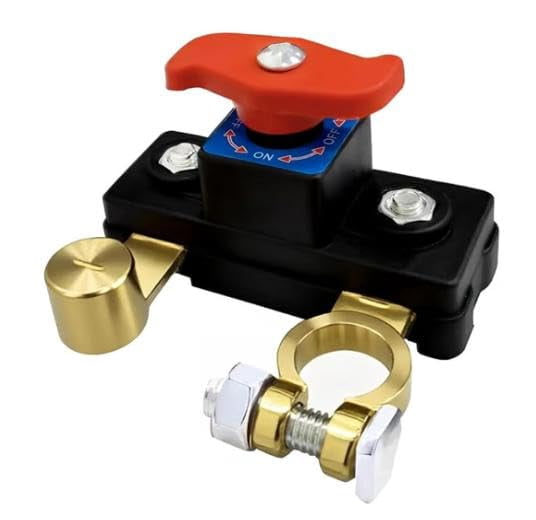 Universal Battery Disconnect & Leak Protector, Corta Corriente De Bateria, Battery Cut off Switch 12v-24v Heavy Duty, Pure Copper, Manual Adjustable Kill Switch for Truck Car Rv Boat (1pc)