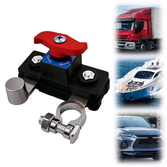 Universal Battery Disconnect & amp, Leak Protector, 2026 New Car Battery Power Cut-Off Switch Breaker, Pure Copper Stable Transmission High Conductivity Disconnect Switch