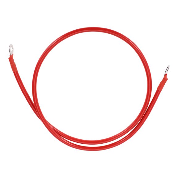 Universal Battery Inverter Cable 5/16" Lug 6 AWG Gauge 3.5FT Battery Cable Tinned Copper Red 1 Pc