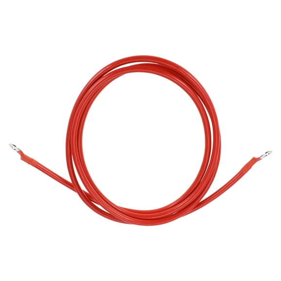 Universal Battery Inverter Cable 5/16" Lug 6 AWG Gauge 7FT Battery Cable Tinned Copper Red 1 Pc